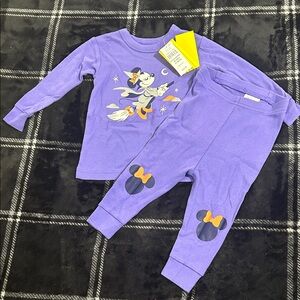 GAP Purple Kids Pajama Set with Cartoon Design